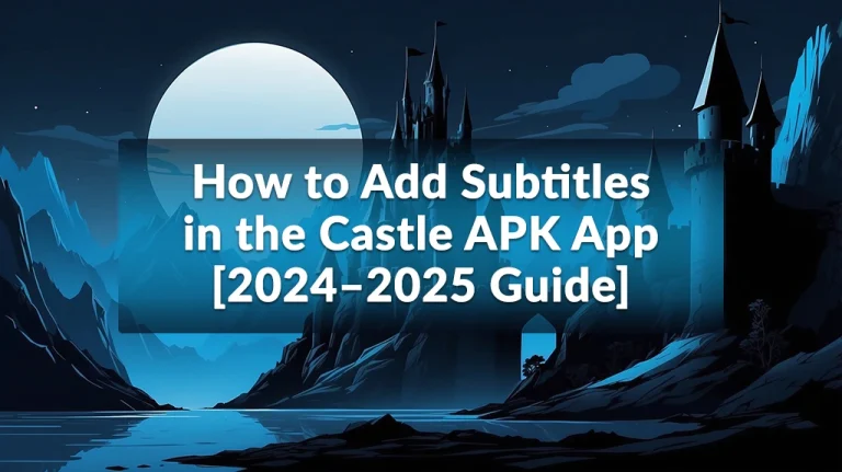 How to Add Subtitles in Castle APK App